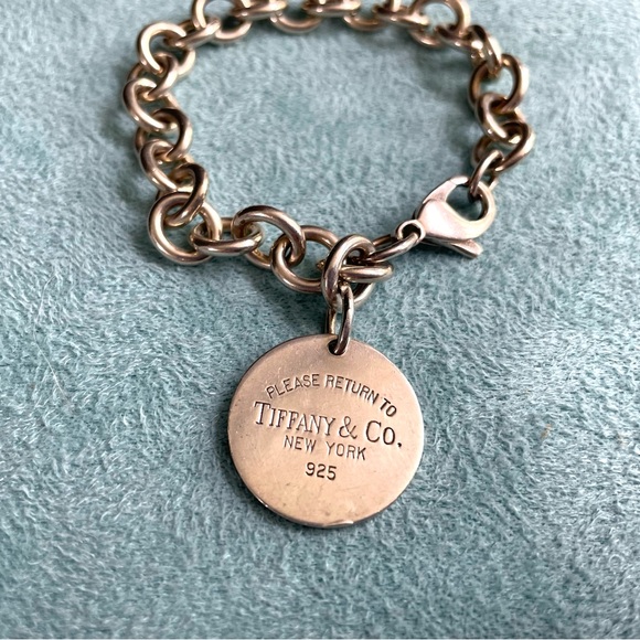Tiffany & Co. Jewelry - Authentic Vintage Please Return to Tiffany 925 Sterling Silver Bracelet 7.5”